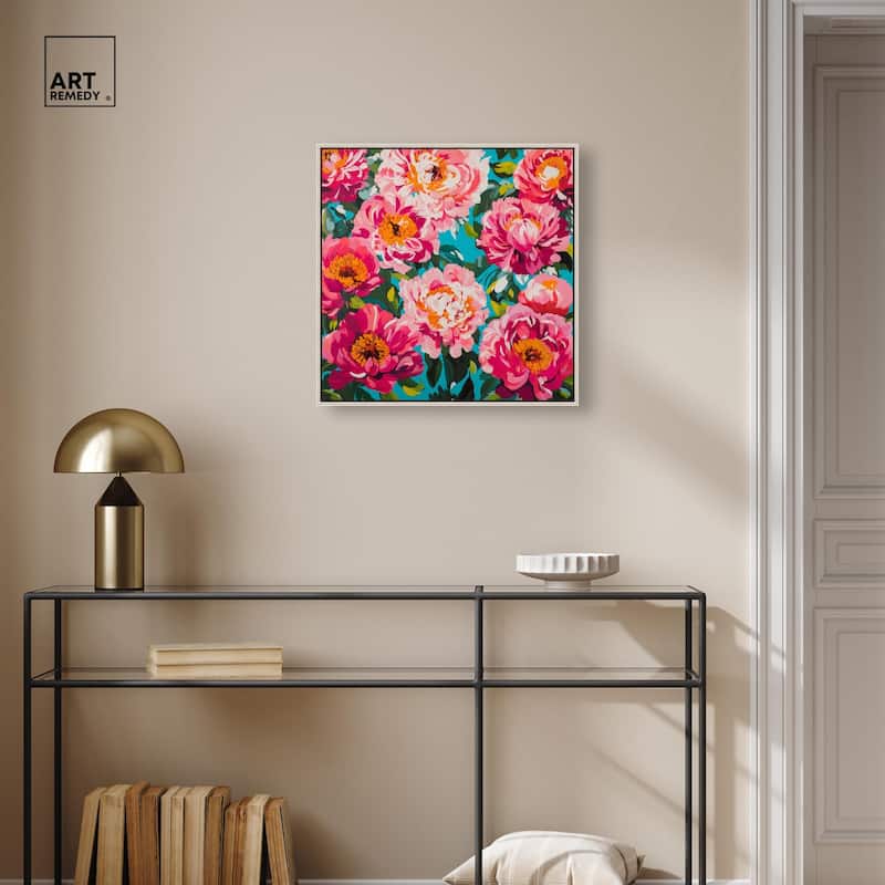 Maximalist Bloom Canvas by Art Remedy