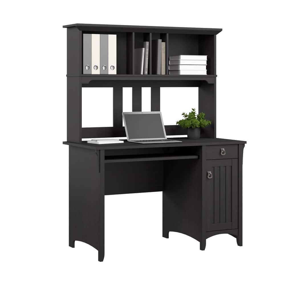 Bush Home Salinas Small Computer Desk with Storage Hutch