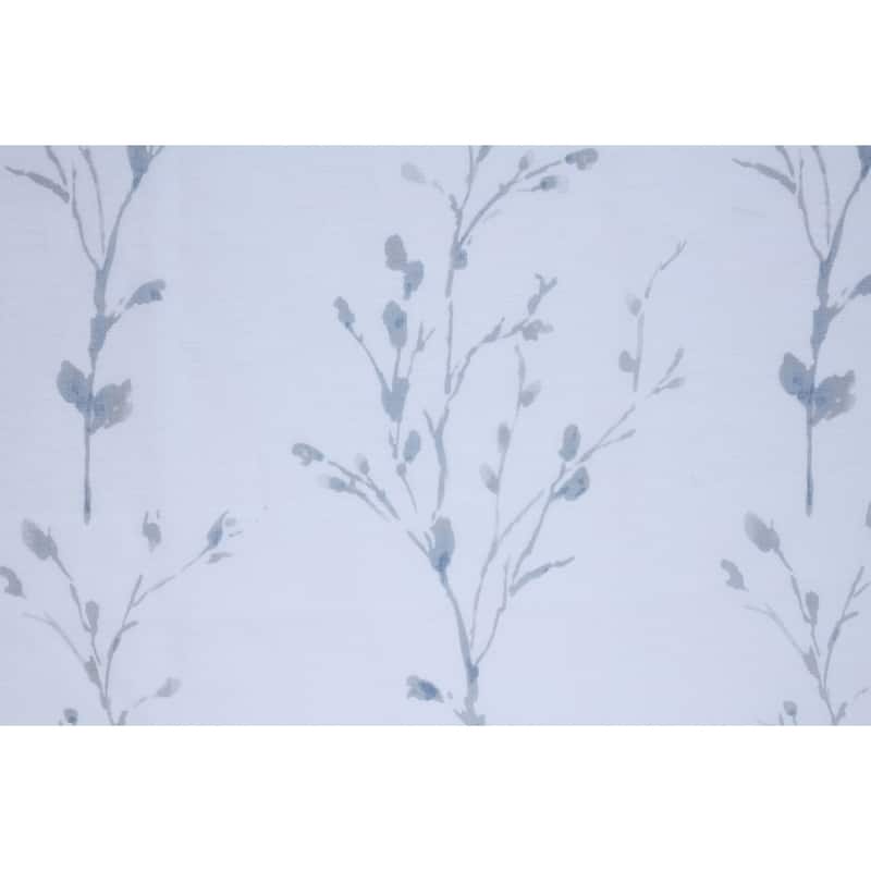 Primavera Faux Linen Grommet Semi-Sheer Curtain Panel by Habitat