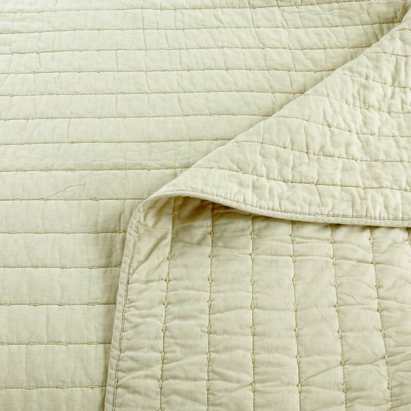 MarCielo 3PCS 100% Cotton Oversized Bedspread Set Coverlet Quilt Set Stitching