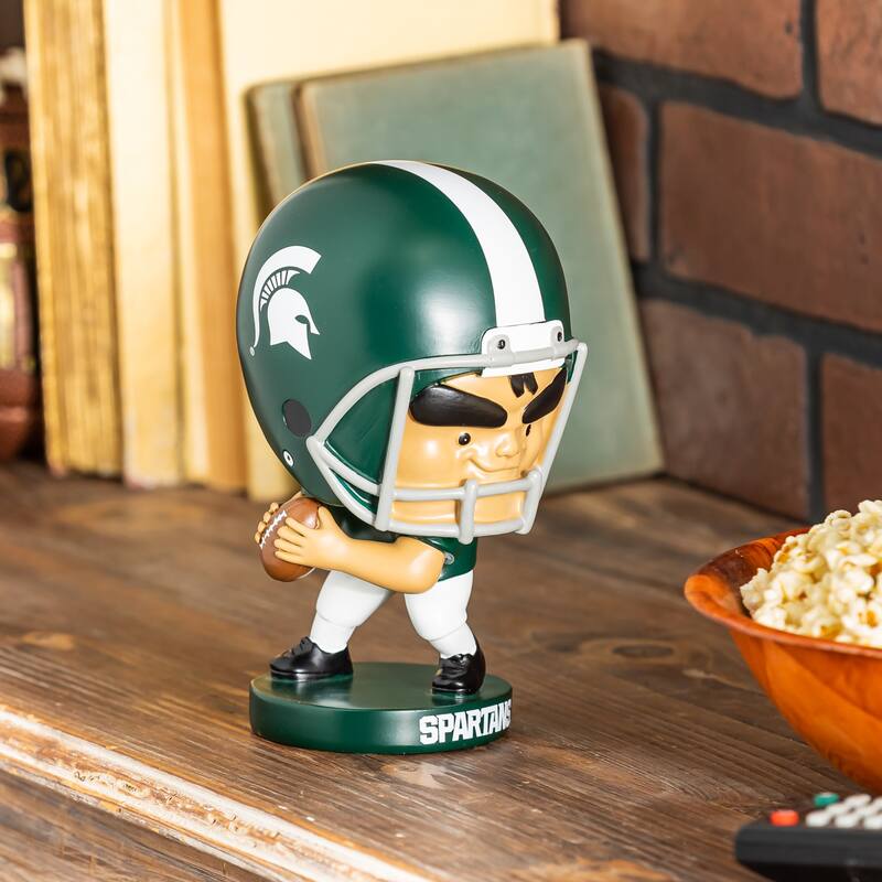 NCAA Team Lil Big Head Resin Indoor/Outdoor Garden Desk Statue - Michigan St