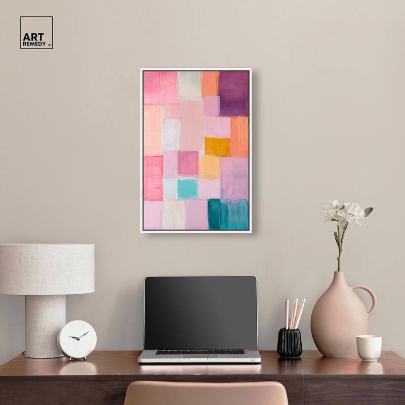 Color Squares III Canvas by Art Remedy