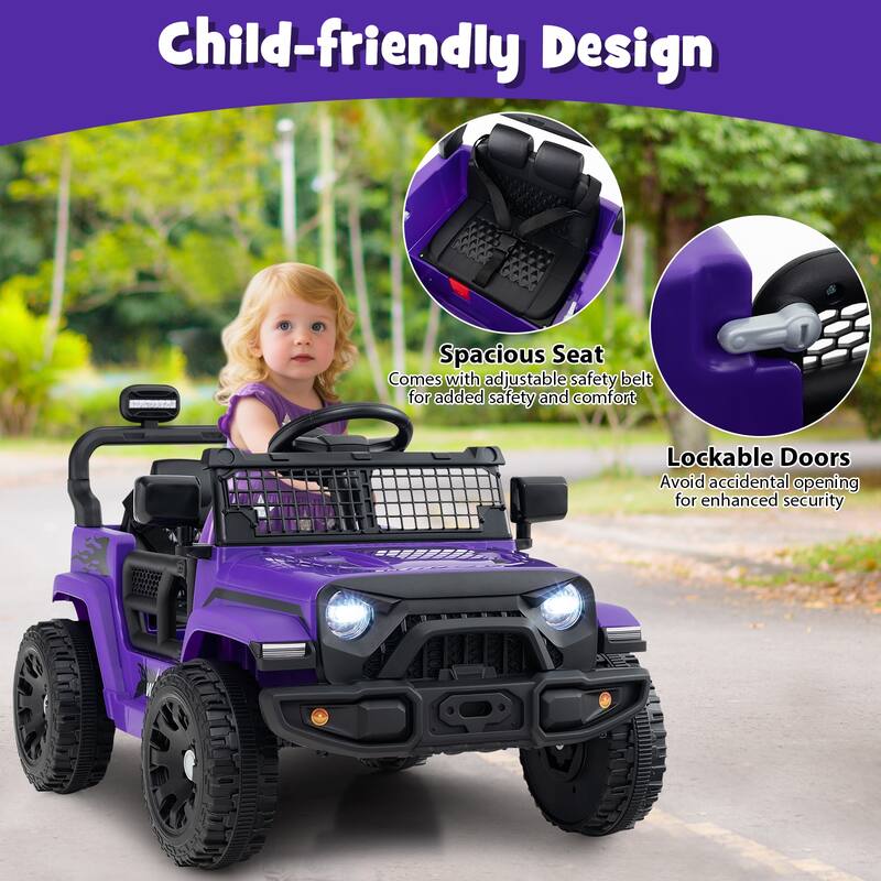 Gymax Kids Ride on Car Truck 12V Battery Powered Electric Vehicle w/