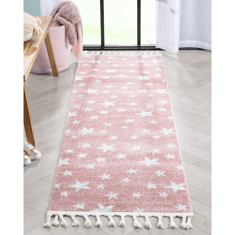 Well Woven Kennedy Stars Plush Area Rug