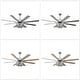 preview thumbnail 12 of 20, Chichoice 65" Industrial Caged Ceiling Fan with Light and Remote, 6-Speed DC Motor Large Ceiling Fan
