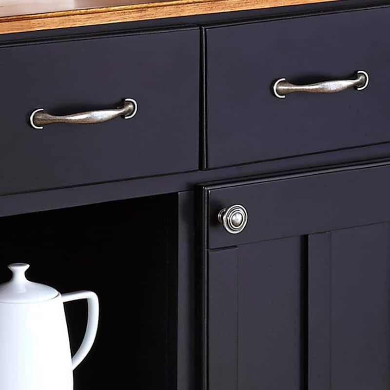 Homestyles Buffet Of Buffets Black Wood Buffet - 42" x 17" x 36"
