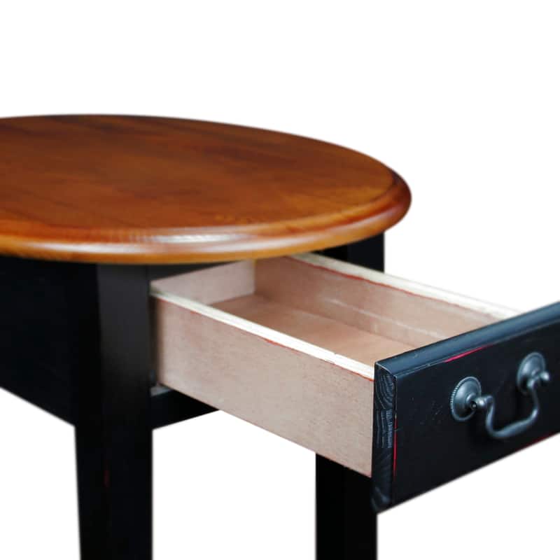 Hardwood Oval Side Table