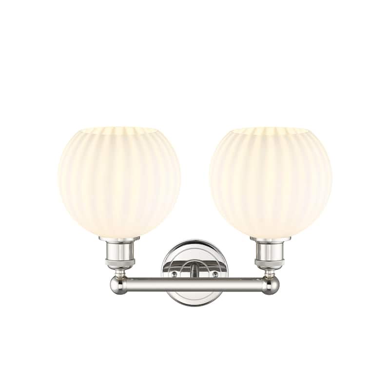 Innovations Lighting 616-2W 12 17 White Venetian Vanity White Venetian