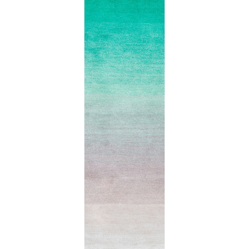 Nuloom Handmade Soft and Plush Ombre Shag Rug