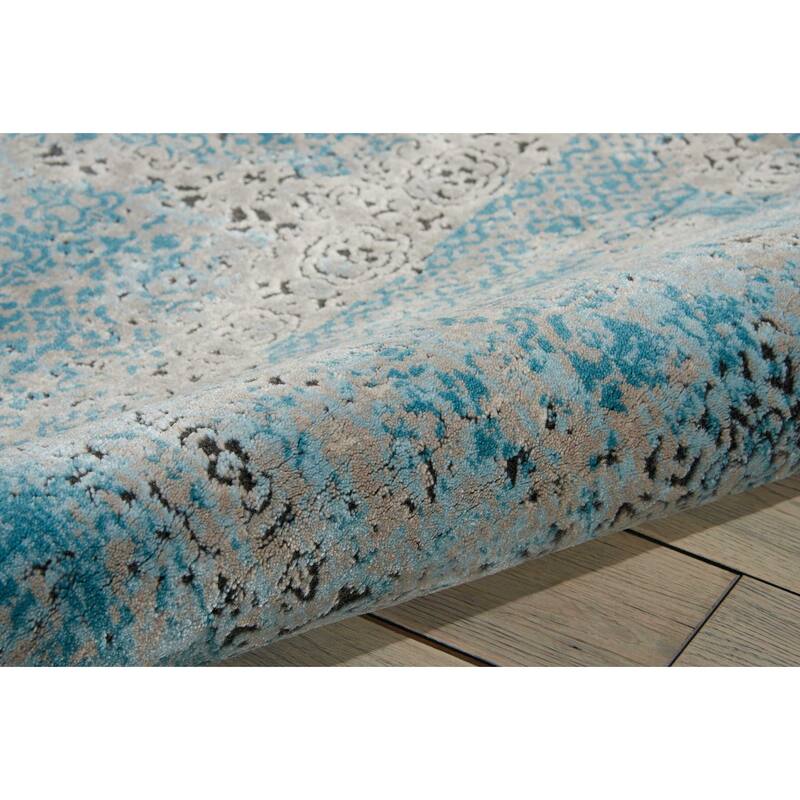 Nourison Karma Over-Dyed Distressed Vintage Abstract Area Rug