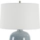 preview thumbnail 5 of 5, Uttermost Jubilee Sky Blue Table Lamp - 27"H,   Shade 10"H x 18"Dia.