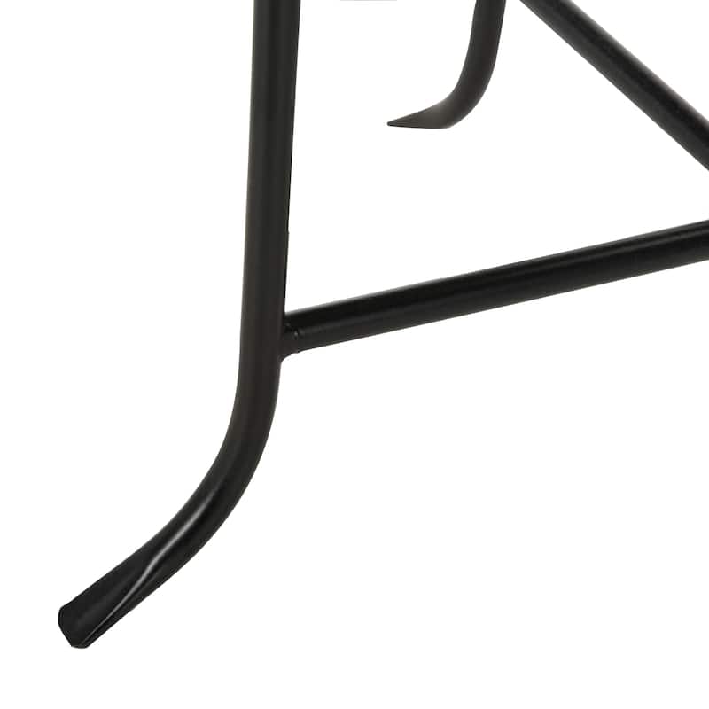 SAFAVIEH Violanthi Pewter/Black Plant Stand - 16.5" W x 16.5" D x 30" H - 17Wx17Dx30H