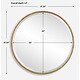 preview thumbnail 6 of 4, Uttermost Sutton Aged Gold Round Mirror - 47.25'' H X 47.25'' W X 1.5'' D