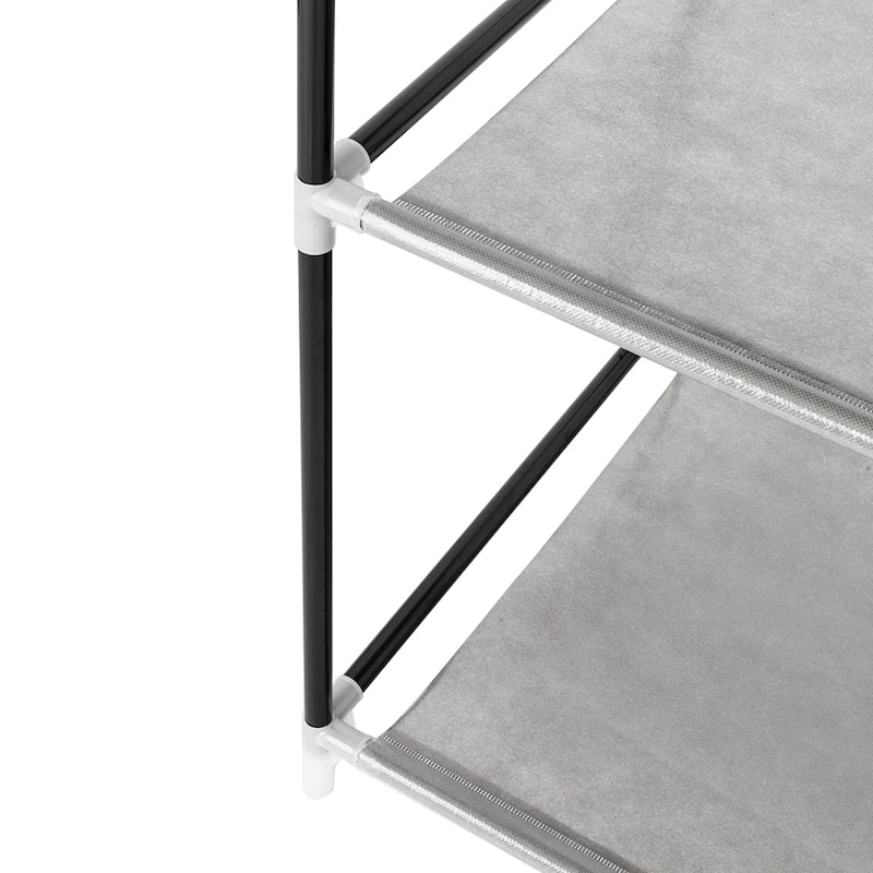 Fabric High-leg Steel 69-inch Wardrobe