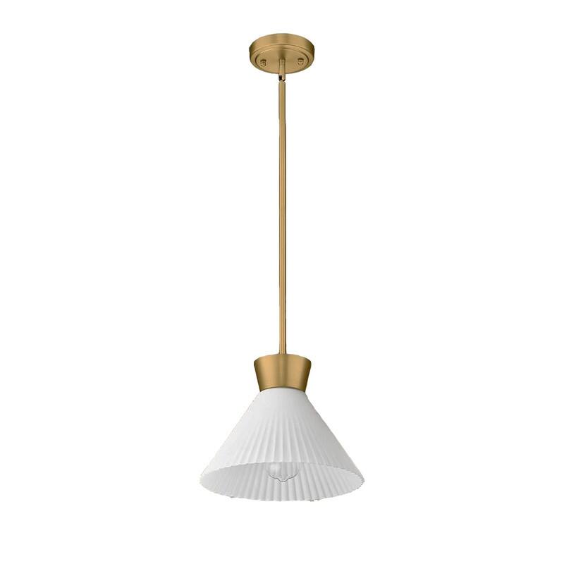 1 Light pendant light gold , milk white island lights glass, metal light fixture
