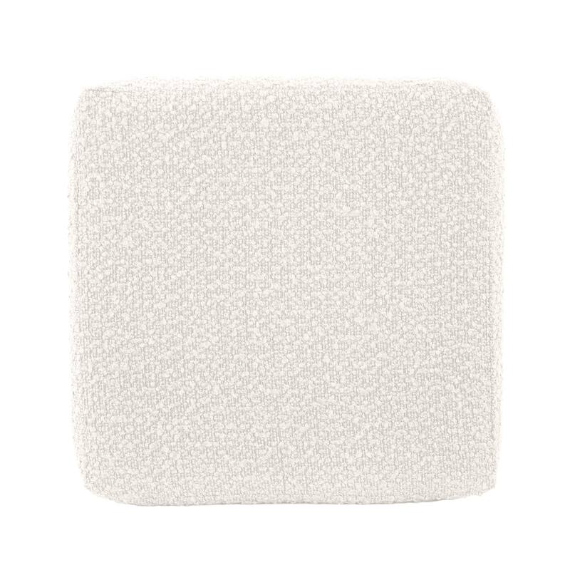 Allan Andrews No Tip Short Block Ottoman with Cover, Barbet Collection