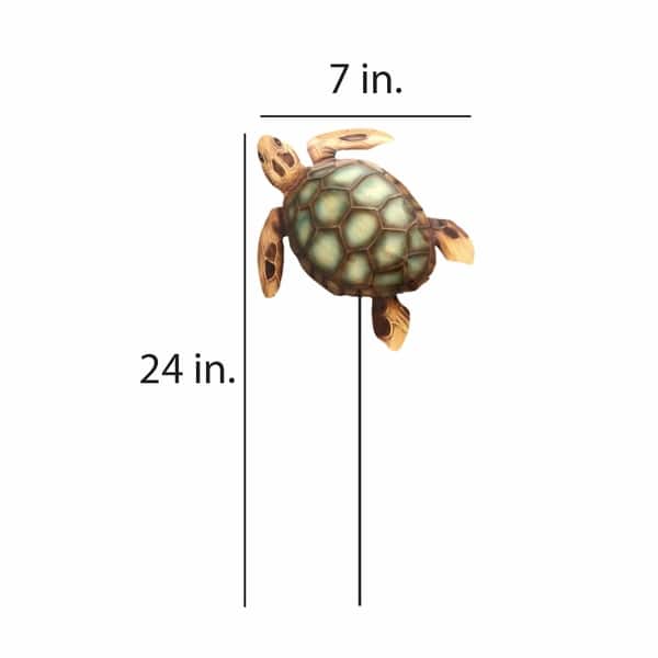 Handmade Sea Turtle Garden Decoration - 1 x 7 x 24