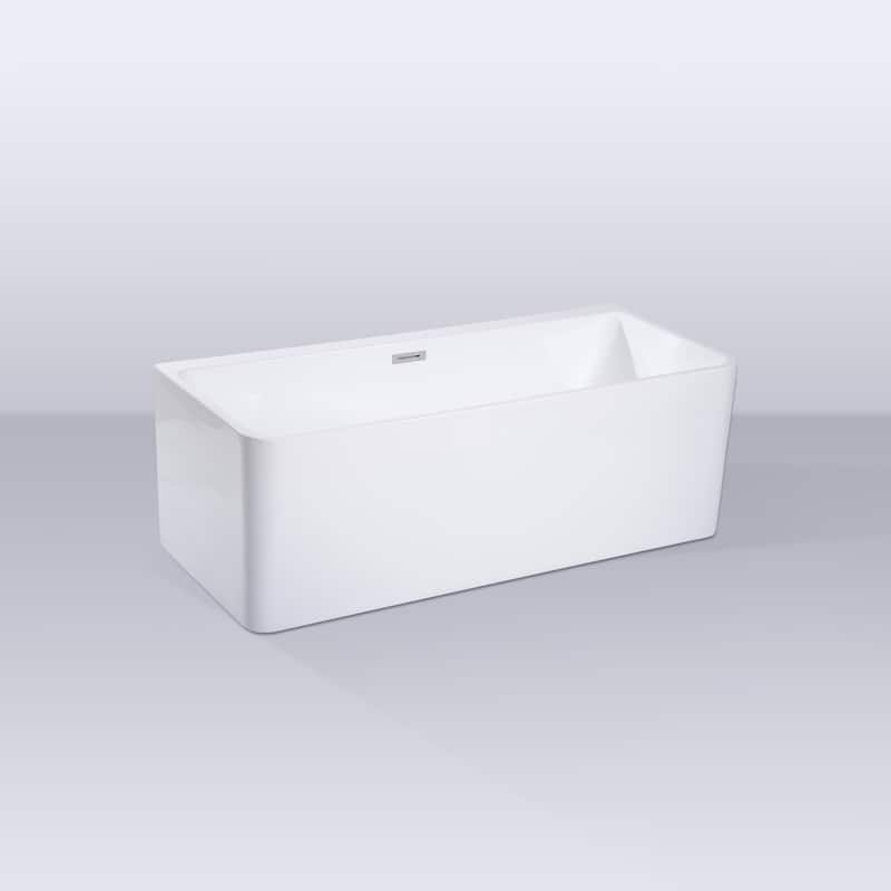 Repose 59" Acrylic Soaking Tub - Rectangle - 28D x 59W x 23H
