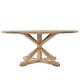 preview thumbnail 17 of 16, Benchwright Rustic X-base Round Pine Wood Dining Table by iNSPIRE Q Artisan