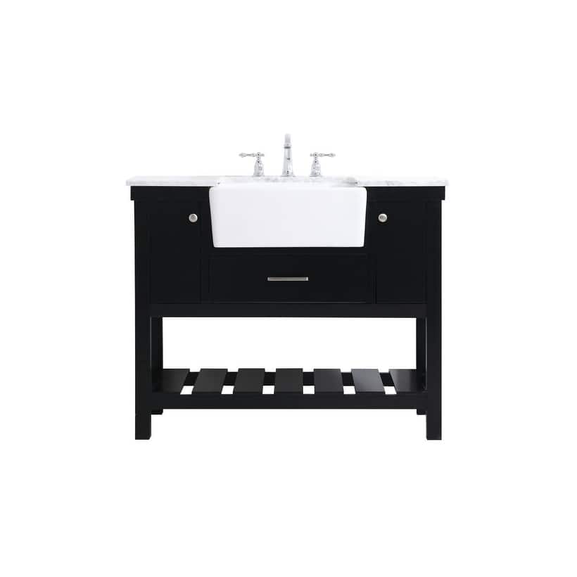 Elegant Lighting VF60142 Clement 42" Free Standing Single Basin Vanity