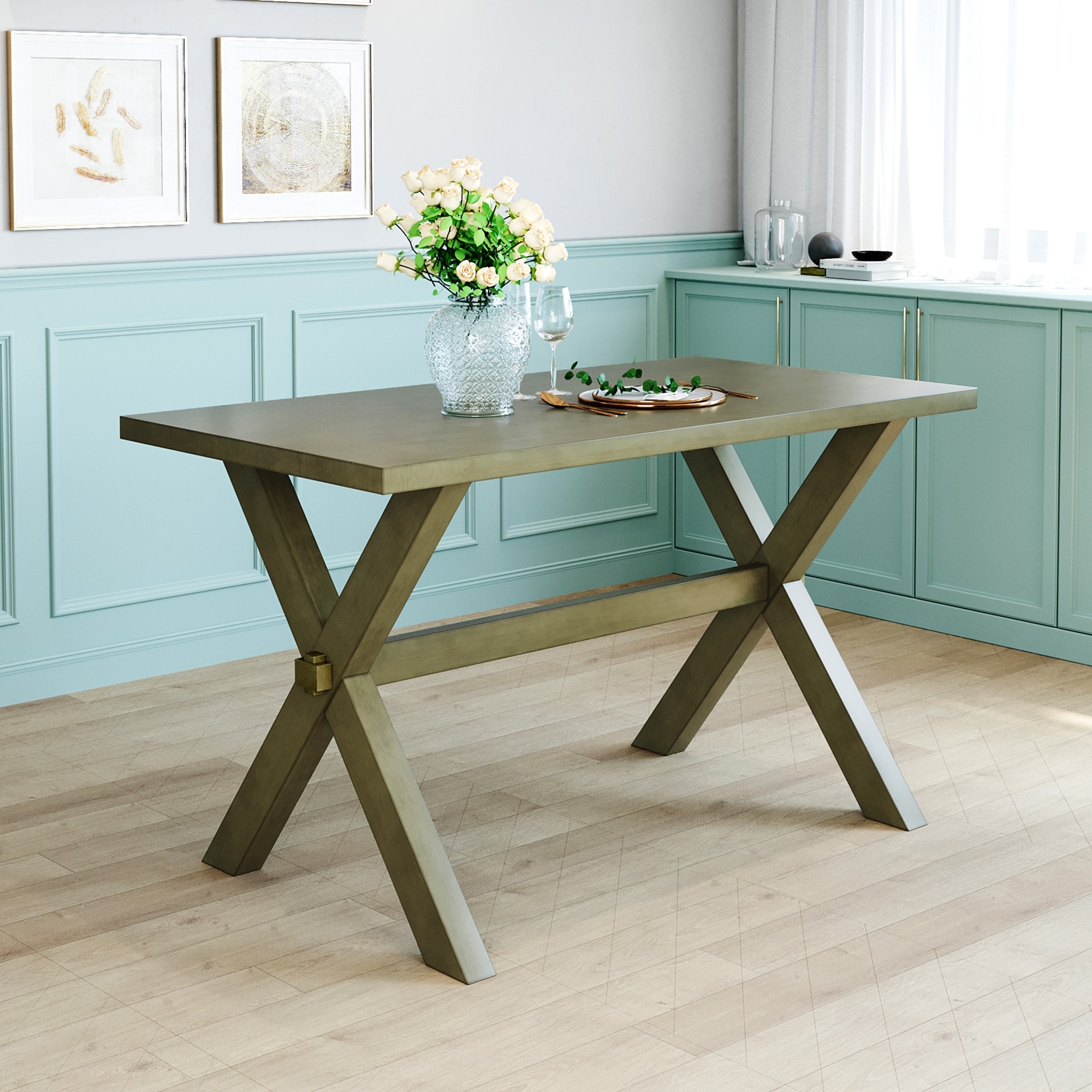 Farmhouse x dining cheap table