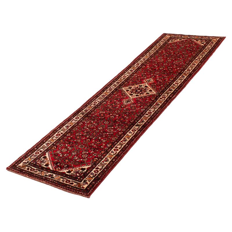 ECARPETGALLERY Hand-knotted Andelz Red Wool Rug - 2'11 x 10'11