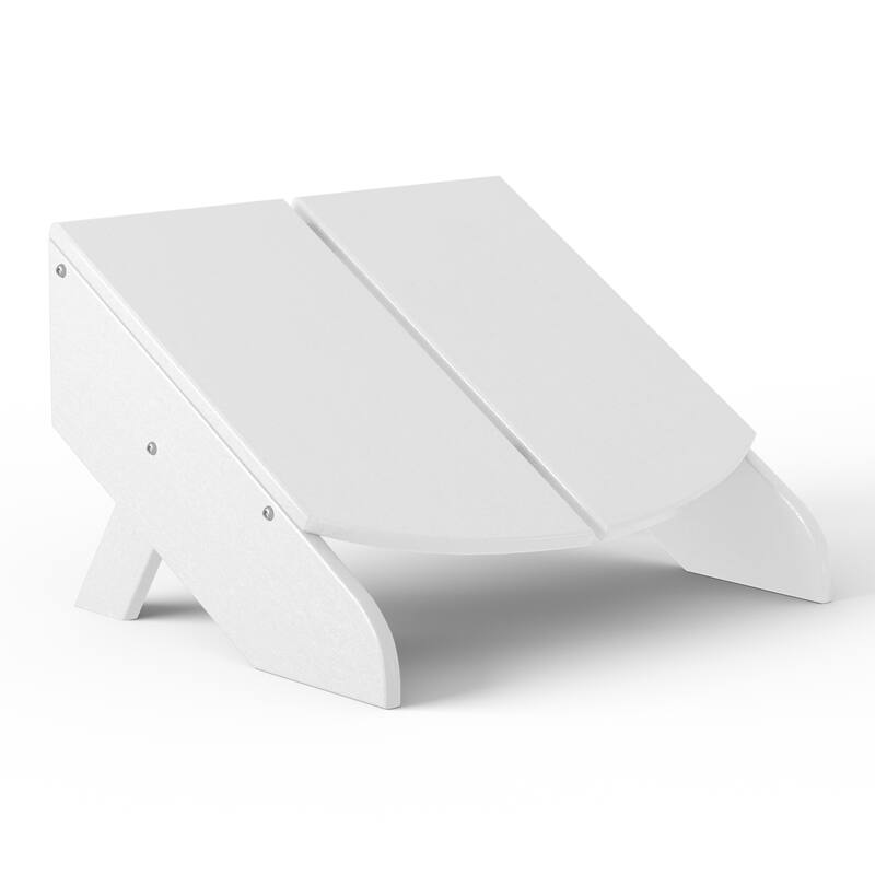 Coastin Modern Poly Adirondack Chair With Ottoman