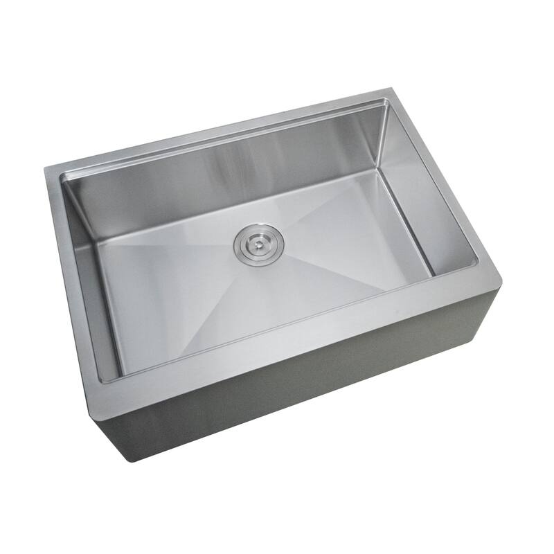 Self-Trimming Apron 33" L x 22" W Farmhouse Kitchen Sink Workstation