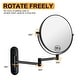 preview thumbnail 43 of 44, 8" Bathroom Mirror Wall Mounted Magnifying Reversible Double Sided 1X/10X Makeup Mirror