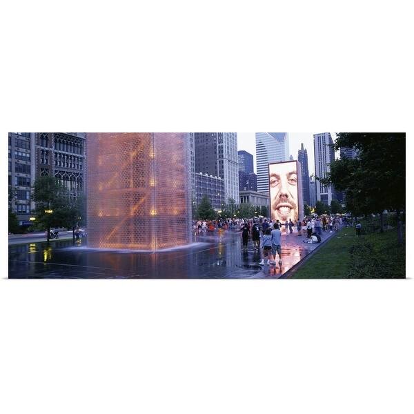 Shop Illinois Chicago Millennium Park The Crown Fountain Multi Overstock 16872902