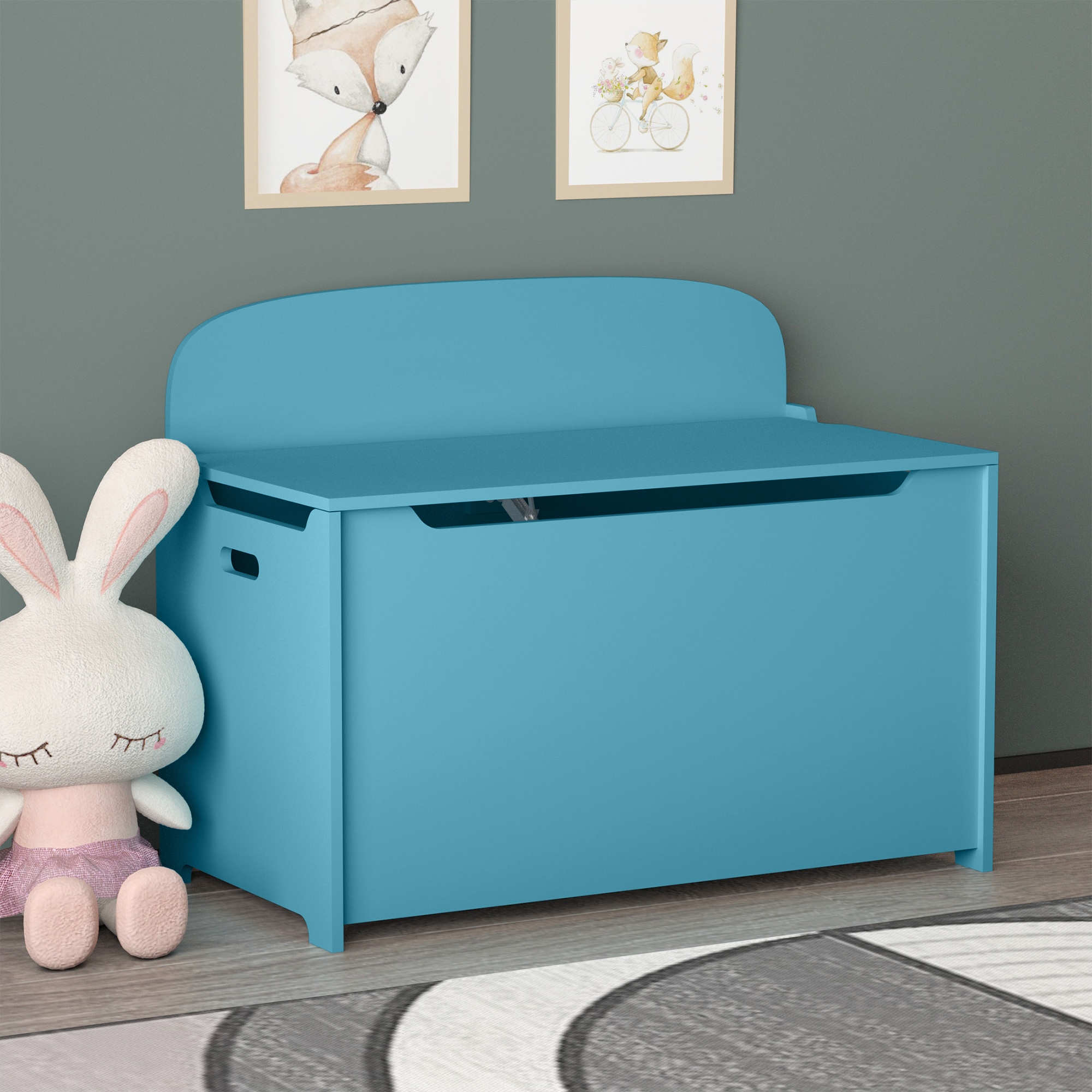 Toy box bench white deals
