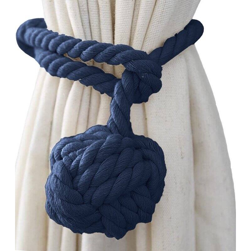 Jonathon Handmade Rural Cotton Rope Curtain Tieback (Set of 2).