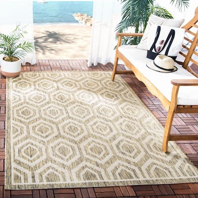 SAFAVIEH Courtyard Carolee Indoor/ Outdoor Patio Backyard Rug
