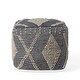 preview thumbnail 31 of 53, Brinket Boho Cube Yarn Pouf by Christopher Knight Home