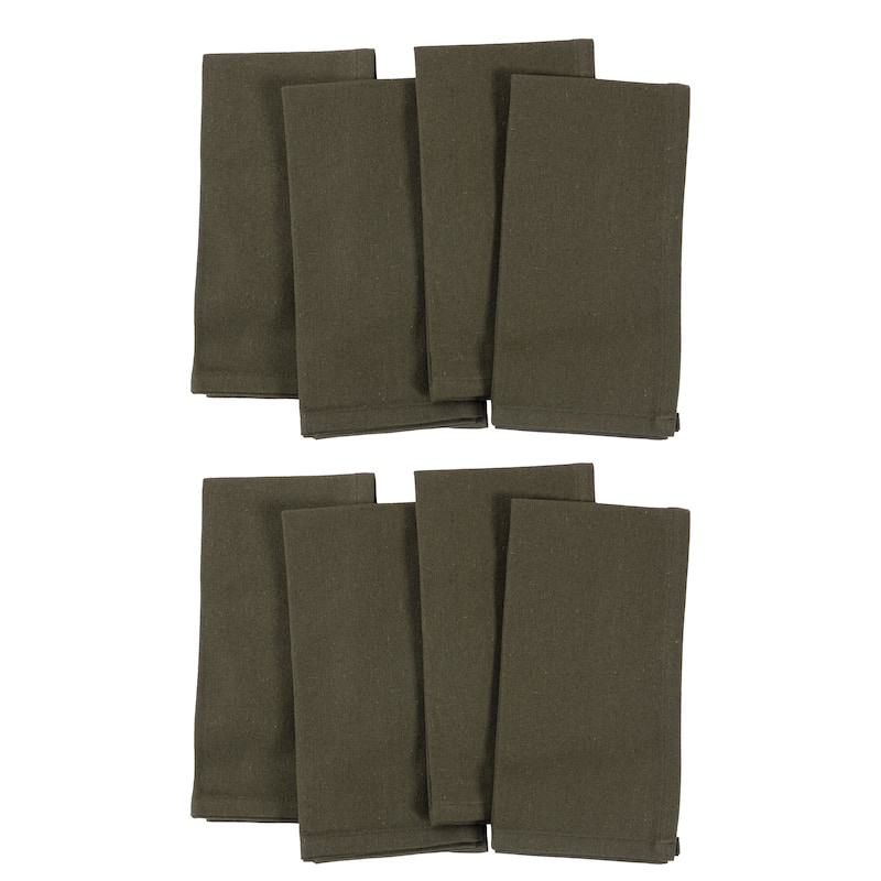 KAF Home Overbrook Chambray Dinner Napkins, Set of 8