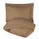 preview thumbnail 2 of 30, Superior Gyda 400-Thread Count Egyptian Cotton Duvet Cover Set Taupe - Full - Queen