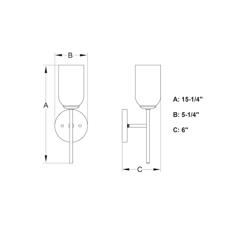 Vaxcel Lighting W0485 6" Wide Vanity Light