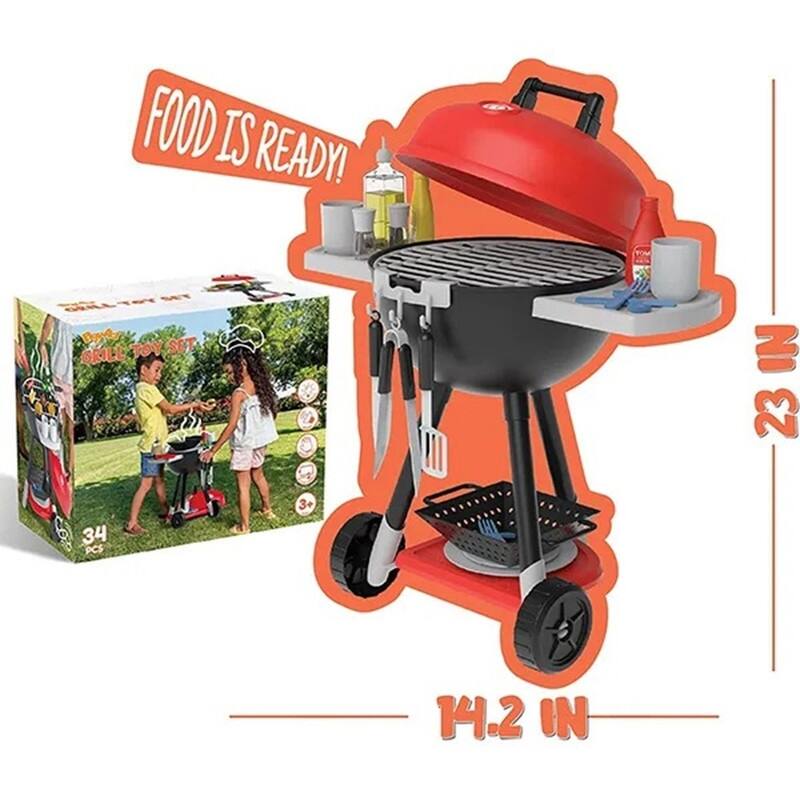 Kids BBQ Grill Set Outdoor Fun