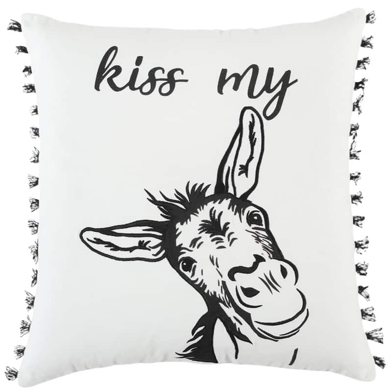 "Kiss my" Throw Pillow