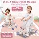 preview thumbnail 18 of 16, Costway 2-in-1 Kids Ride-on Push Car with LED Lighted Wheels Removable - See Details
