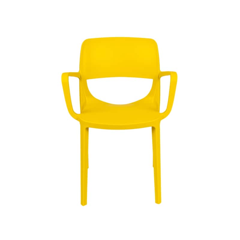 Bella Set of 2 Stackable Armchair-Yellow