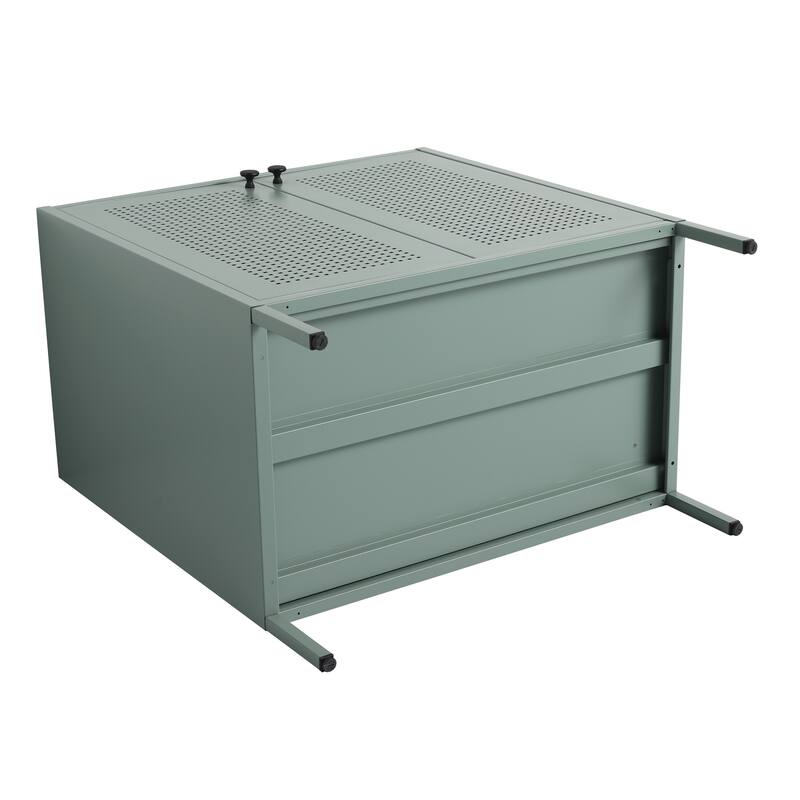 30 Inch Freestanding Bathroom Vanity Base with Adjustable Shelf and Punch-Hole Doors, Excluding Top Sink