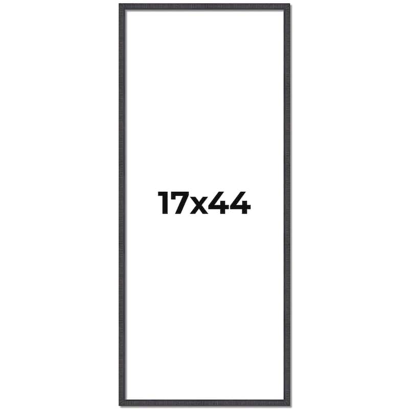 17x44 Frame Brown Solid Wood Picture Frame - Complete Modern Photo