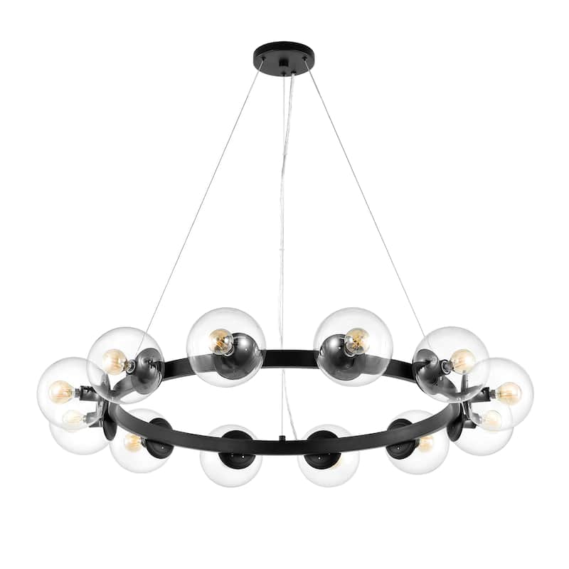 SAFAVIEH Lighting Lizet 12 Light 38" Chandelier - 38" x 38" x 7-66"- withD/H