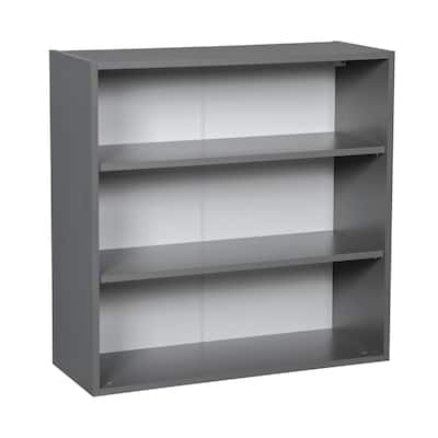 24" x 30" Wall Cabinet-Double Door-Grey - 24 x 30 x 12