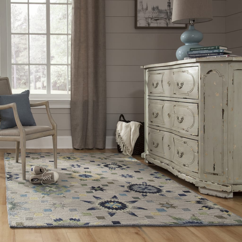 Momeni Summit Hand Hooked Polyester Geometric Area Rug