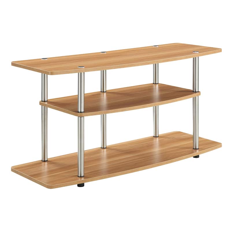 Convenience Concepts Designs2Go No Tools 3 Tier Wide TV Stand