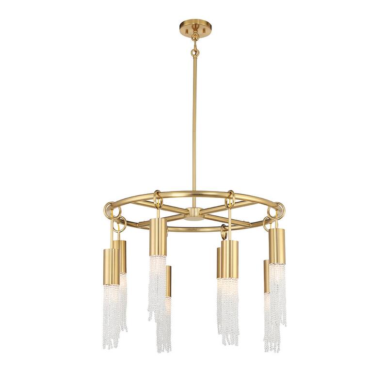 Savoy House 1-1366-8 Chelsea 8 Light 28" Wide Beaded Ring Chandelier