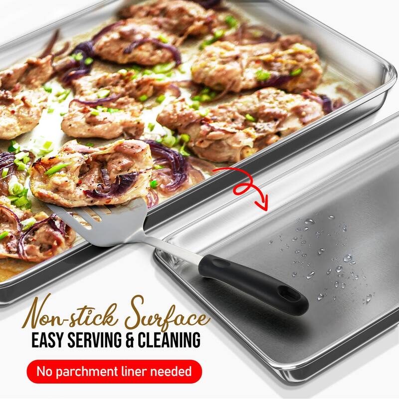 JoyTable Aluminum Baking Sheet/Cookie Sheet Set
