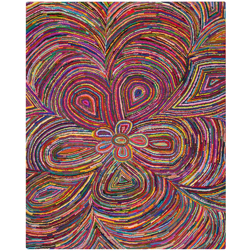 SAFAVIEH Handmade Nantucket Anastassia Contemporary Cotton Rug